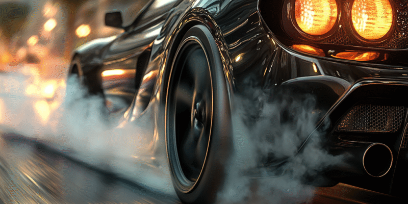 Voiture qui fait du bruit avec son moteur