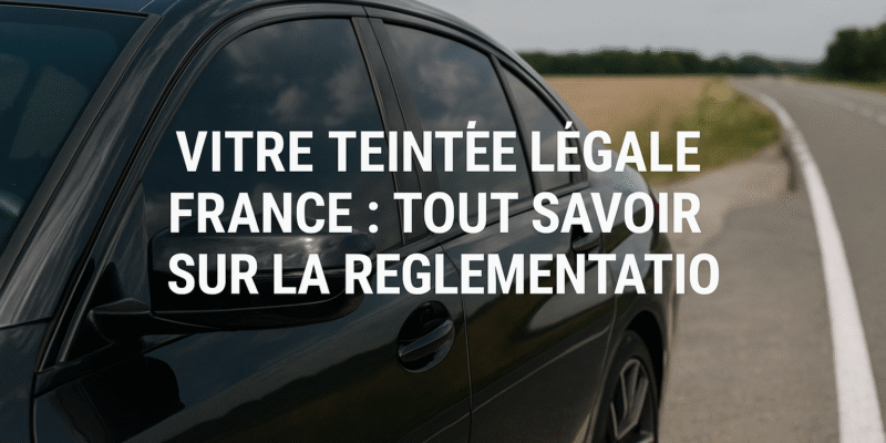 Réglementation vitre teintée en France