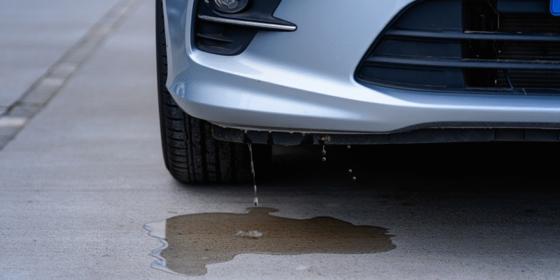 Fuite liquide voiture