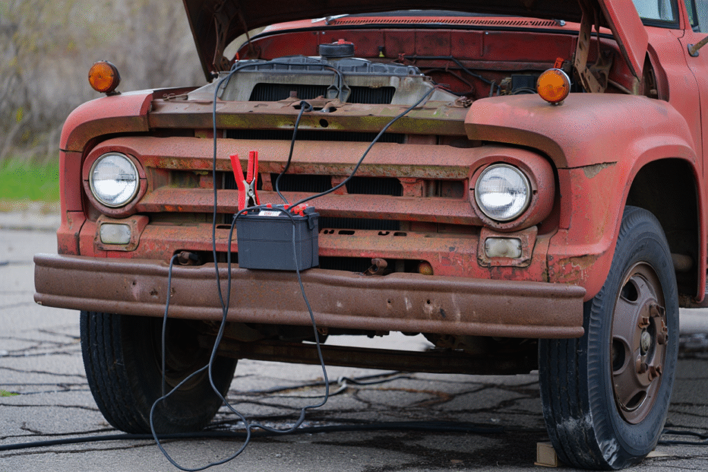 Mon vieux camion ne démarre pas