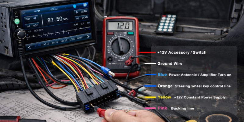 Autoradio installation voiture