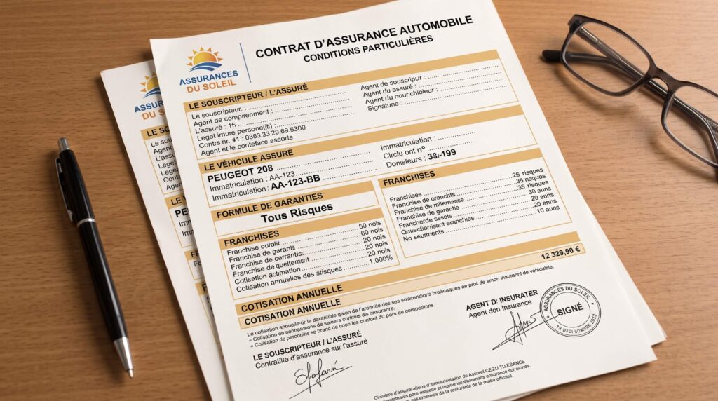 Contrat d'assurance automobile