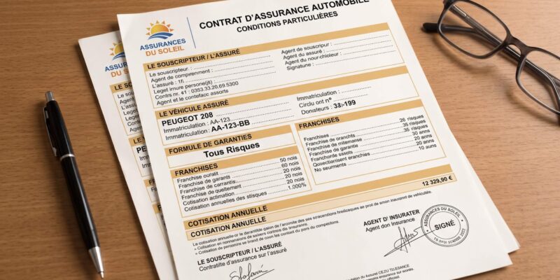 Contrat d'assurance automobile